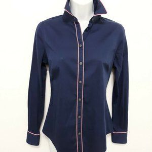 Banana Republic Milly Collection Navy Dress Shirt